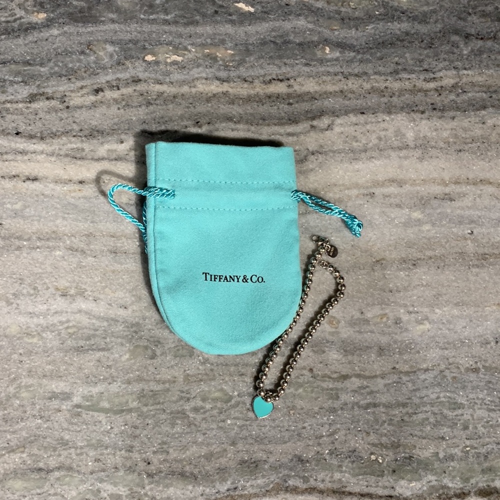 Tiffany & Co. Tiffany blue heart tag bead bracelet
